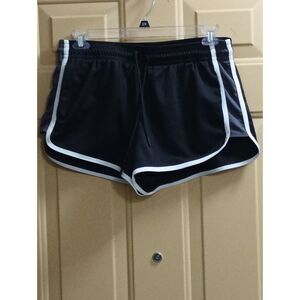 Lot of 3 Athletic Works Running Shorts Green White Black Mesh Liner Large 12-14